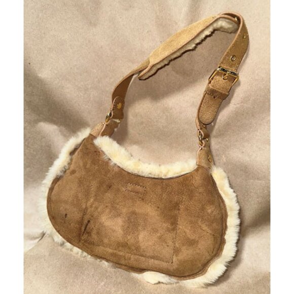 UGG Small Handbag, Sheepskin Lined, Leather Strap - Picture 5 of 11